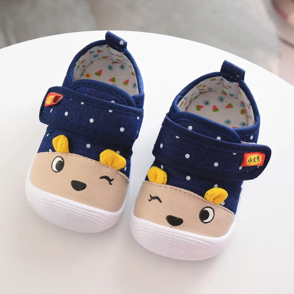 Nieuwe Infant Kids Baby Jongens Meisjes Cartoon Anti-Slip Schoenen Zachte Zool Piepende Sneakers Babyslofjes Chaussures Bebe Fille