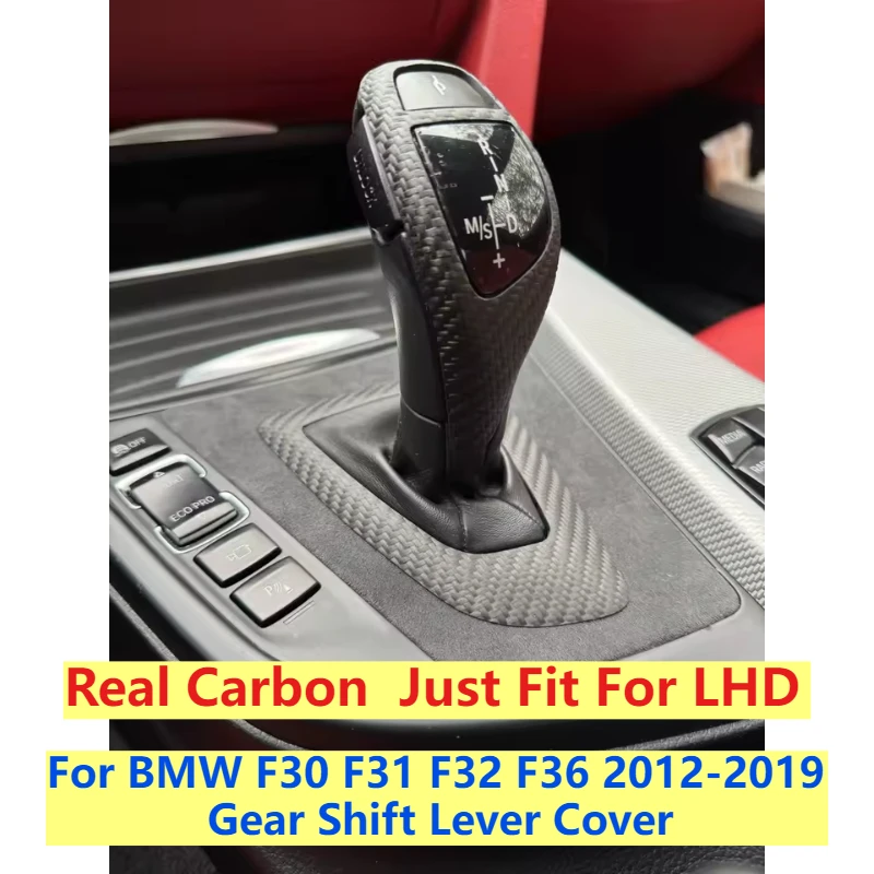 

LHD F30 F31 F32 F36 Real Carbon Alcantara Carbon Fiber Gear Shift Base for Bmw F30 F31 F32 F36 (2012-2019)