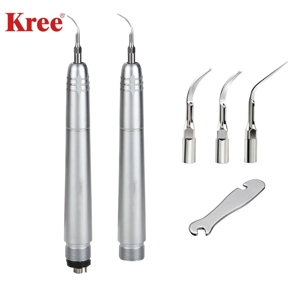 

M&Y Dental Ultrasonic Air Scaler Handpiece Sonic Perio Scaling with 3 Tips 2 Hole/ 4 Hole Dentaist Tools