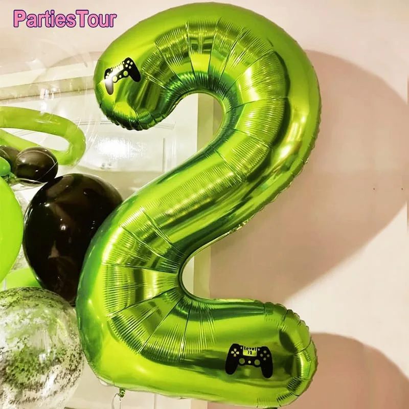 بالونة رقم 20 مكونة من 20 أرقام بالون أزرق عشرون الشكل الأخضر غلوب 20th عيد ميلاد كبير كبير أحمر وردي ذهبي أسود ملون 32 بوصة