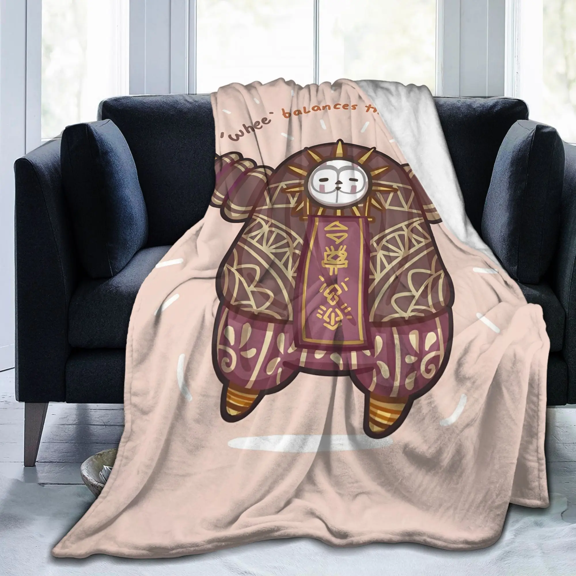 Clair Obscur Expedition 33 Esquie Velvet Throw Blanket Video Game for Sofa Knitted Blanket Outdoor Warm Multifunction
