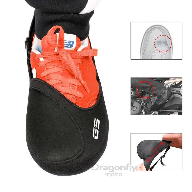 For BMW GS Motorcycle Gear Shift Pad Waterproof Anti-slip Motorbike Bike Boots Covers Riding Cycling Shoes Cover Lightweight
