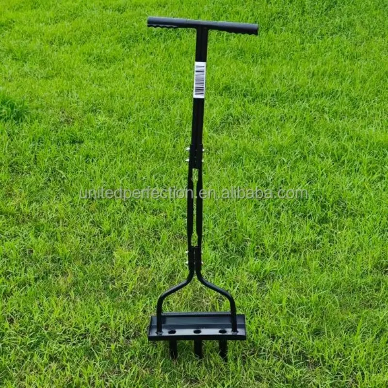 Manual Lawn Aerator Manual Core Aerator Lawn Aerator Coring Tool With Soil Core Storage Tray  for Garden Yard Care