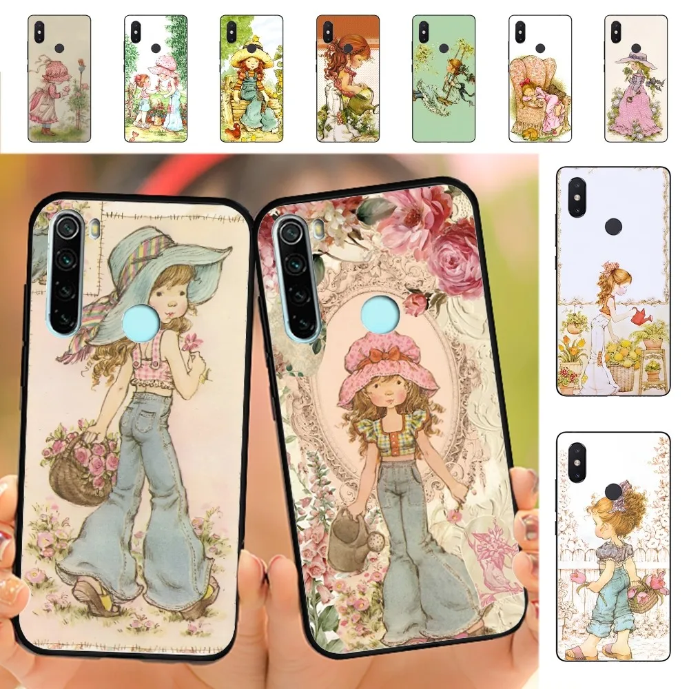 S-Sarah K-Kay Girls Cute Phone Case For Redmi Note 4 X 5 A 6 7 8 T 9 9S 10 11 11S 11Epro Poco M3 Pro