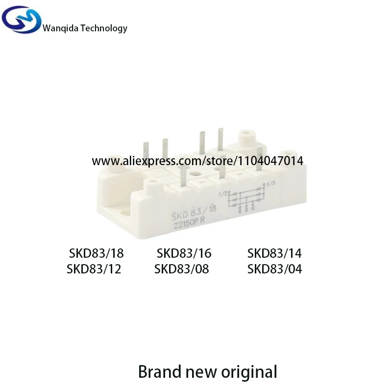 SKD83/12 SKD83/16 SKD83/18 SKD83/14 SKD83/08 SKD83/04 Three phase rectifier bridge Brand new original module