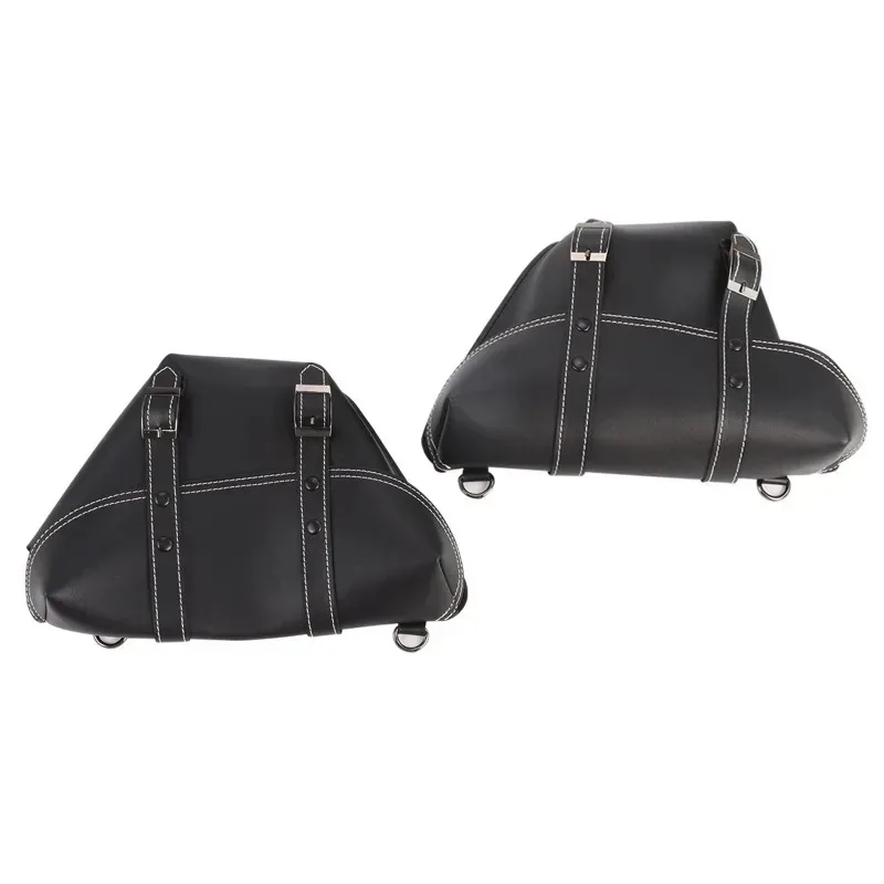 

For 1 Pair for Universal Cafe Racer CB Custom Motorcycle Side Saddle Bag PU Leather Classic Motorbike Tool Saddlebag