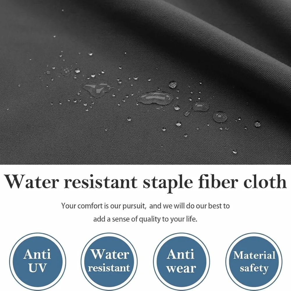 وسائد مقاومة للطقس مكونة من 14 قطعة لمجموعة أريكة الروطان الخارجية المكونة من 6 مقاعد #5