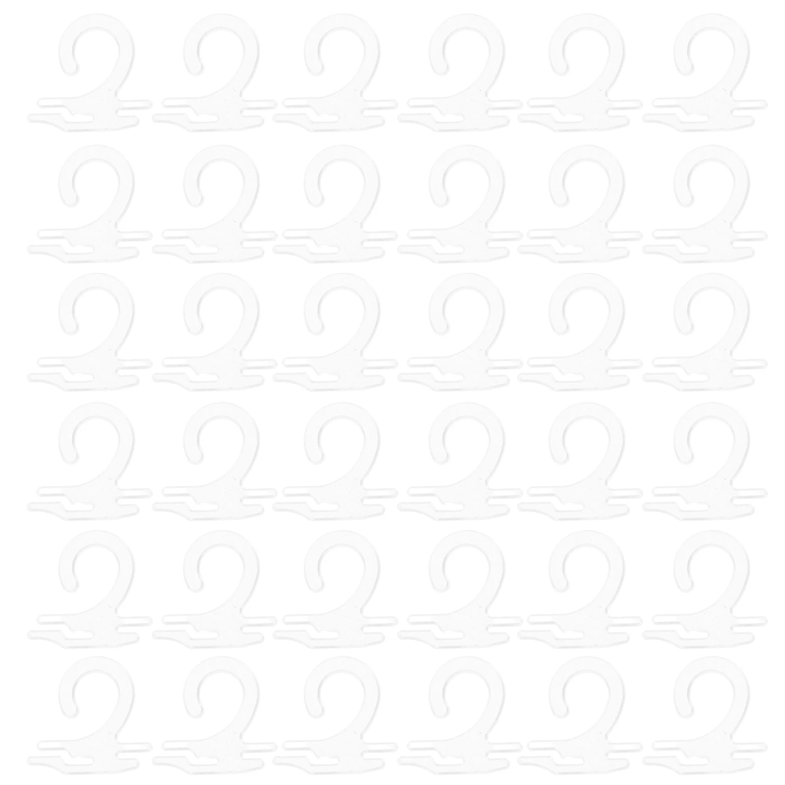 

300pcs Transparent Hooks Plastic Hangers Retail Packaging Lightweight Smooth Edges Hooks