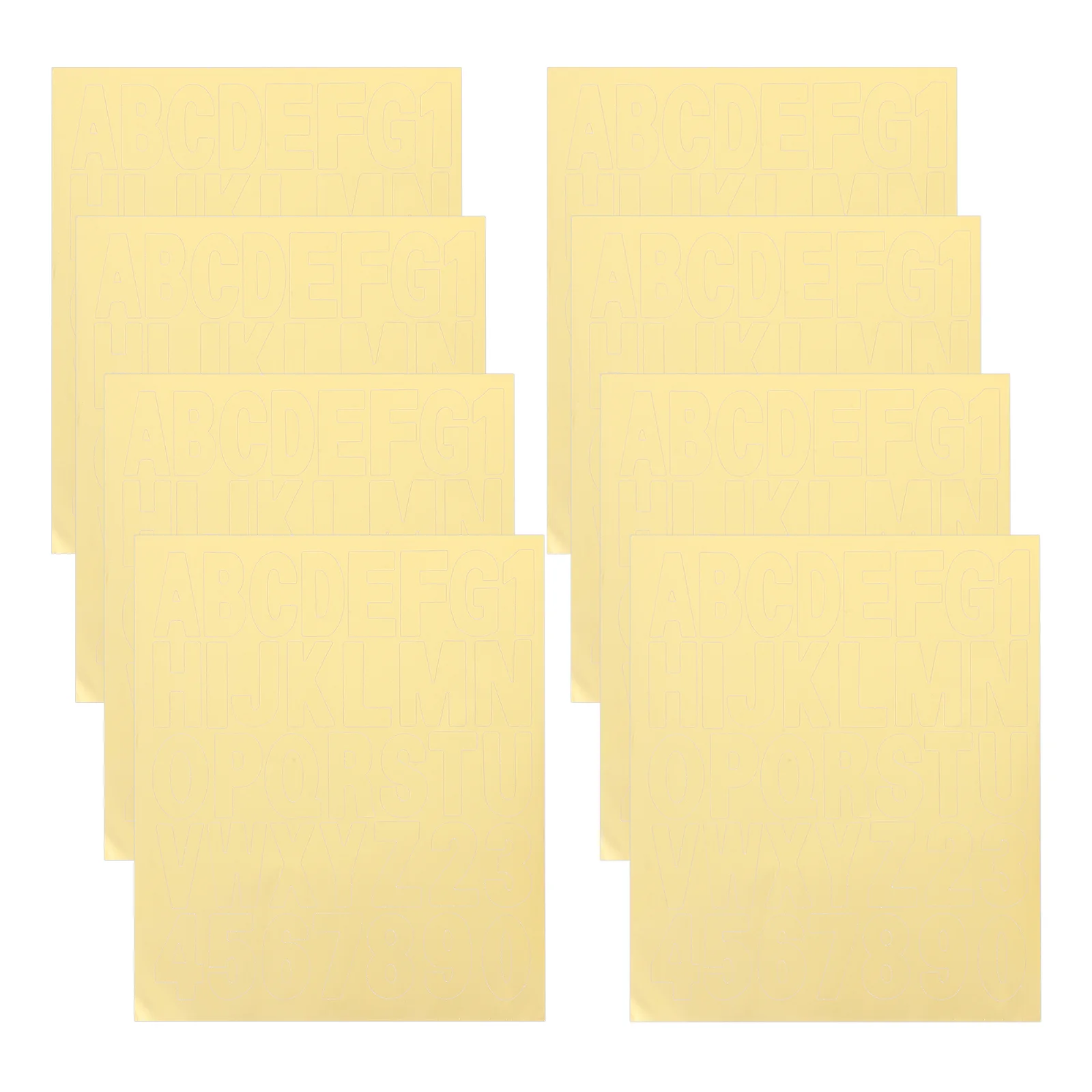 8 Pcs Decorative Stickers Mailbox Waterproof Letter Decals Letters Address Number