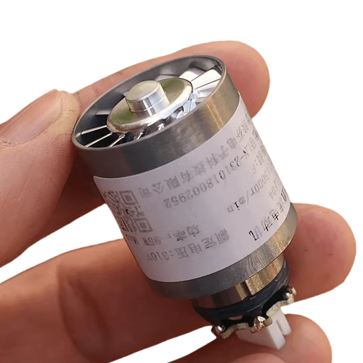 محرك مجفف شعر بمروحة أنبوبية بدون فرش، حديد نيوديميوم، بورون مغناطيسي قوي، سرعة عالية جدًا 115000 RPM DC310V لمعدات HVAC #1