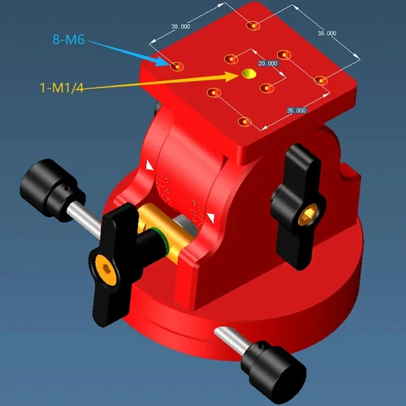 Equatorial Mount Latitude Base 39kg Load Capacity With Dovetail Groove For Telescope