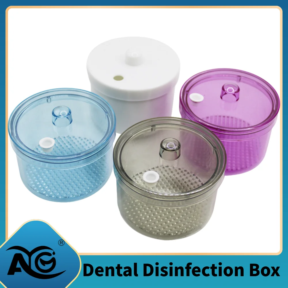 

AG Dental Disinfection Box Soak Burs Box Drills Sterilization Case Heat-Resistant Net Basket Clean Immersion Case 1Pcs
