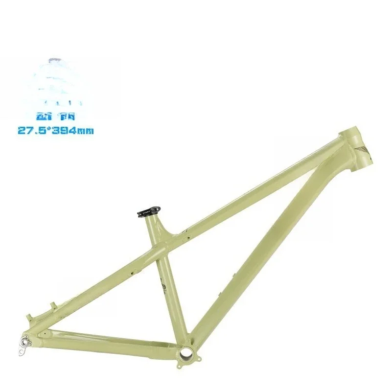 Bicycle frame AM bucket shaft version earth slope bicycle high strength aluminum alloy hard tail frame