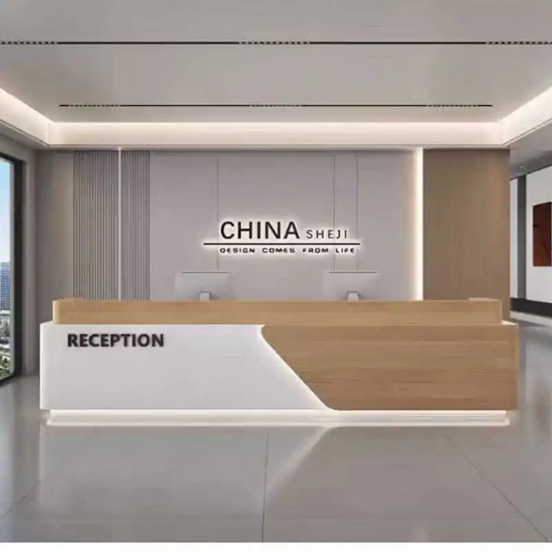 Atril Cash Register Business Customer Center Wall Table Reception Tables Bellezza Counter Desks Escritorio Muebles Salon Office