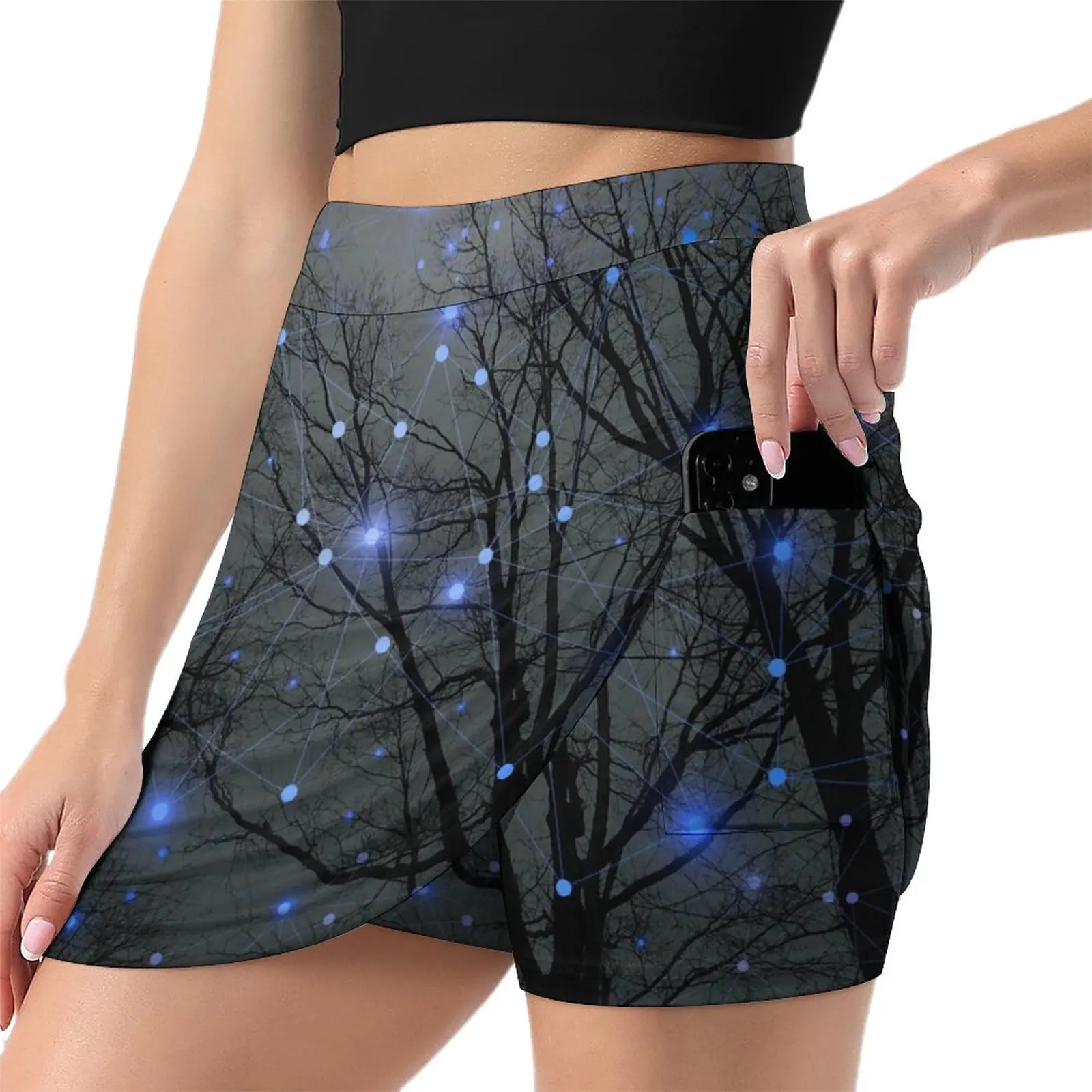 The Sight of the Stars Makes Me Dream Light proof trouser skirt novelty in clothes Woman clothing chic and elegant woman skirt