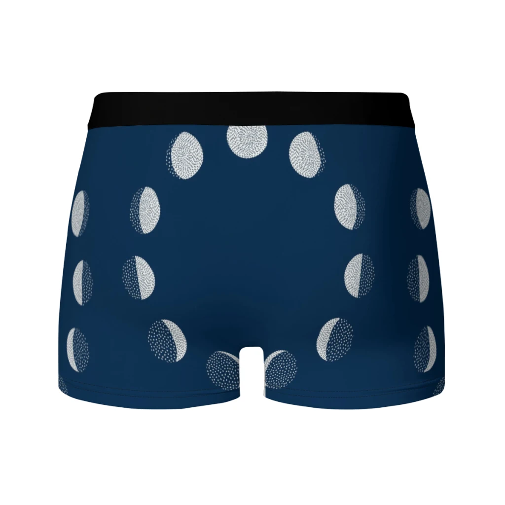 Moon Phases Boxer Men's Panties Underpants Male  Breathable Man Boxershorts Underwear For Men