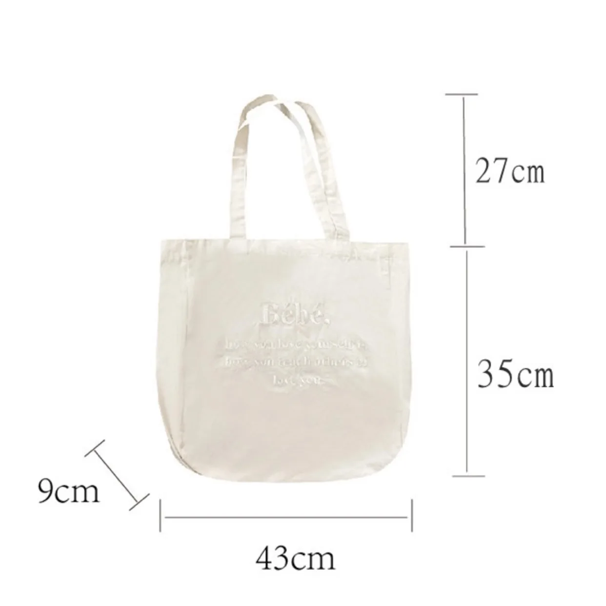 Women Canvas Shoulder Bag Four Colors Available Ladies Casual Handbag Tote Bag Large Capacity Cotton Reusable Shopping Beach Bag