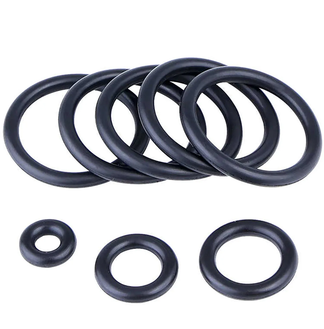 CS 2mm Wire Diameter Black NBR Rubber O Ring O Rings Gaskets OD 6-182mm O-Ring Oil Seals Washer