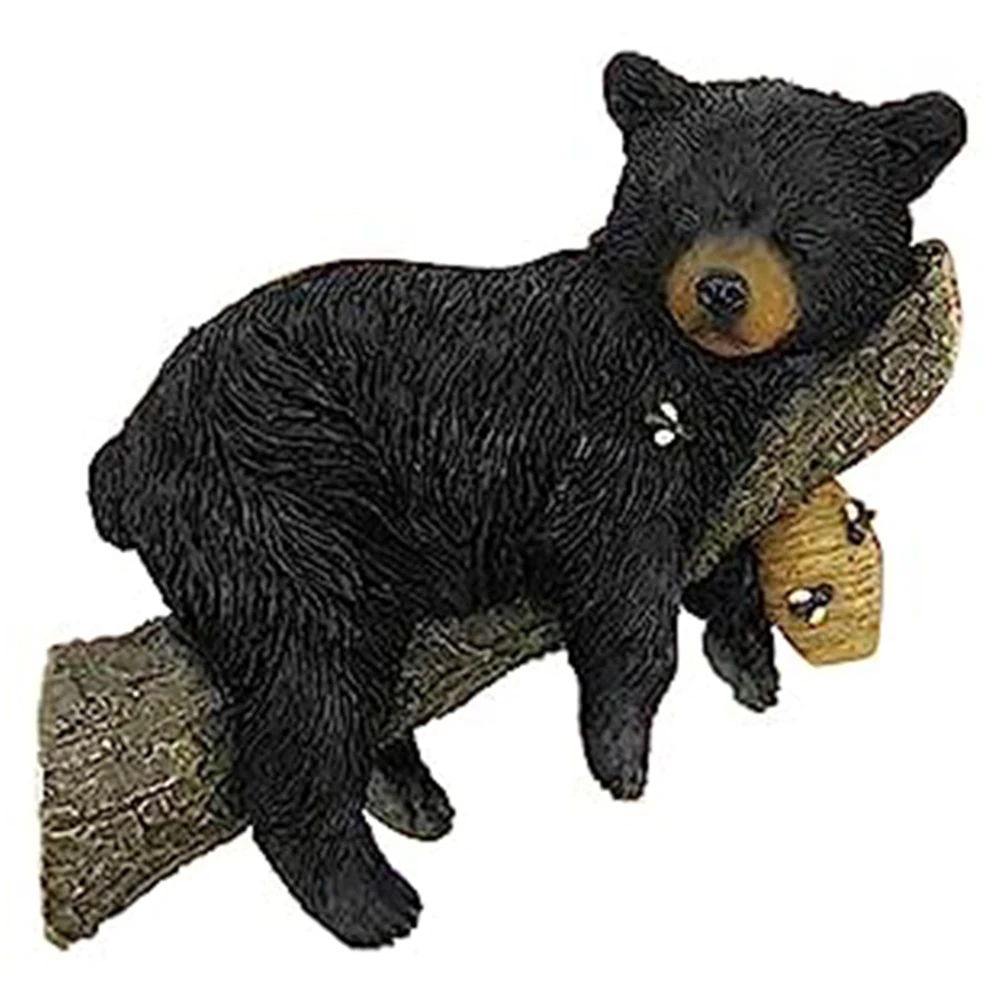 Home Courtyard Bear Statue Courtyard Decoration 25*15*10cm Vibrant Colors Charming Courtyard Accent For Garden