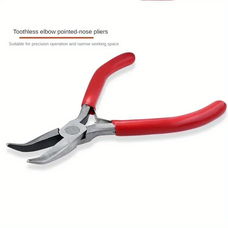 1 قطعة/1 مجموعة النايلون كماشة بأنف مسطح المحمولة مجوهرات اكسسوارات DIY بها بنفسك ستة قسم اليد الجرح النمذجة كماشة مجوهرات كماشة #4