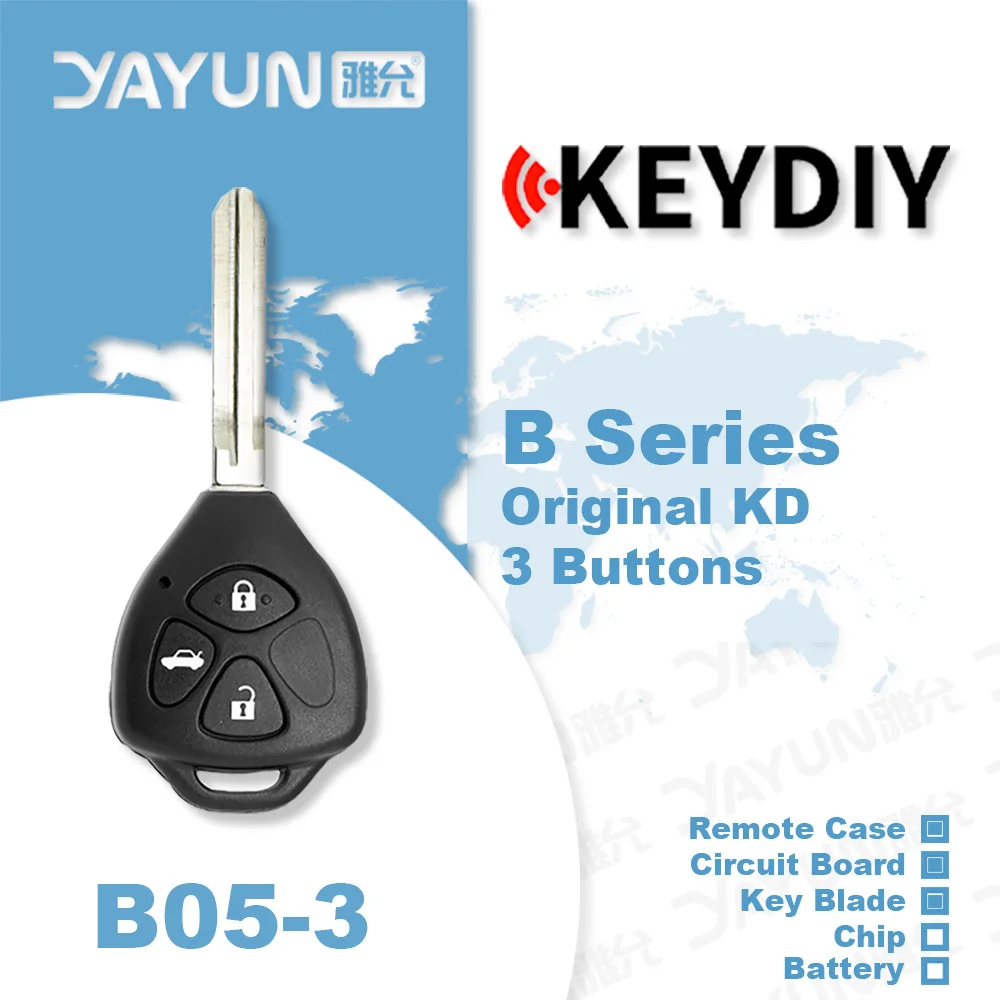 

YAYUN KEYDIY KD900 +/ug/X2/MAX/MINI программатор Серии B, кнопки дистанционного управления, Универсальный Автомобильный ключ для Toyota