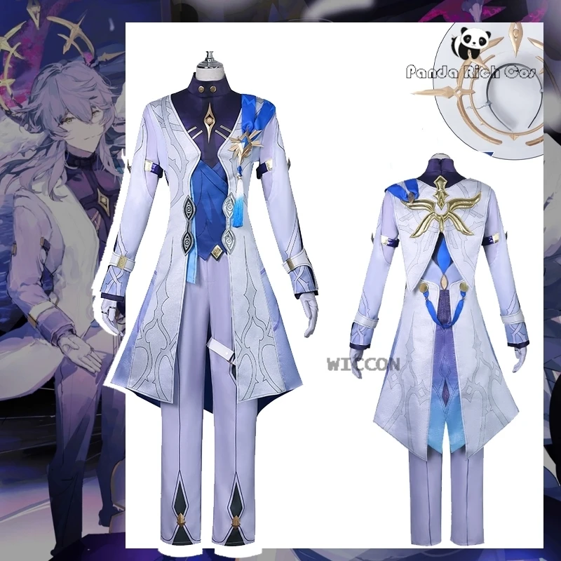 Sunday Cosplay Spiel Honkai Star Rail Kostüme Halo Perücken Halovian Uniform Anzug Perücke Halloween Karneval Kostüm Männer 2024 neuer Anzug