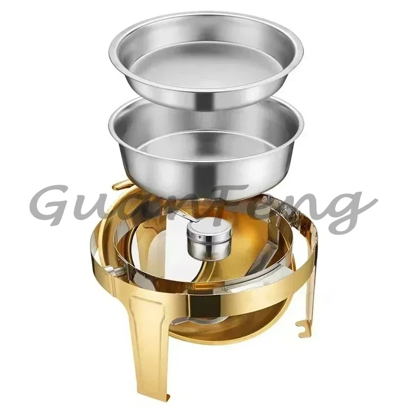 Food Insulator 6L Large Roller Cover Round Catering Silver Hot Pot
