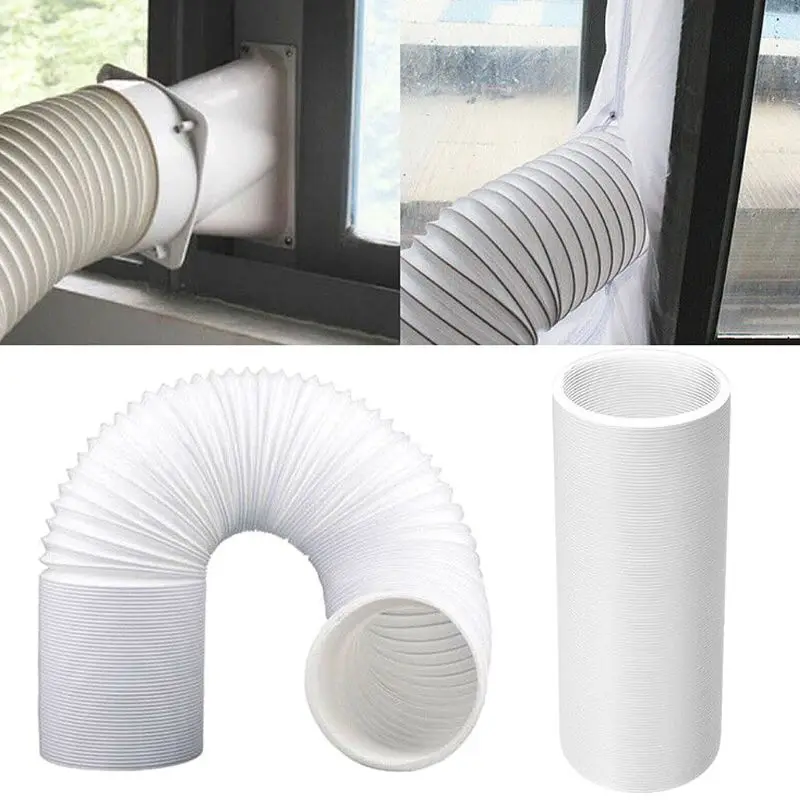 

13/15cm Diameter Flexible Portable Air Conditioner Exhaust Pipe Vent Hose Tube Duct Outlet Extension