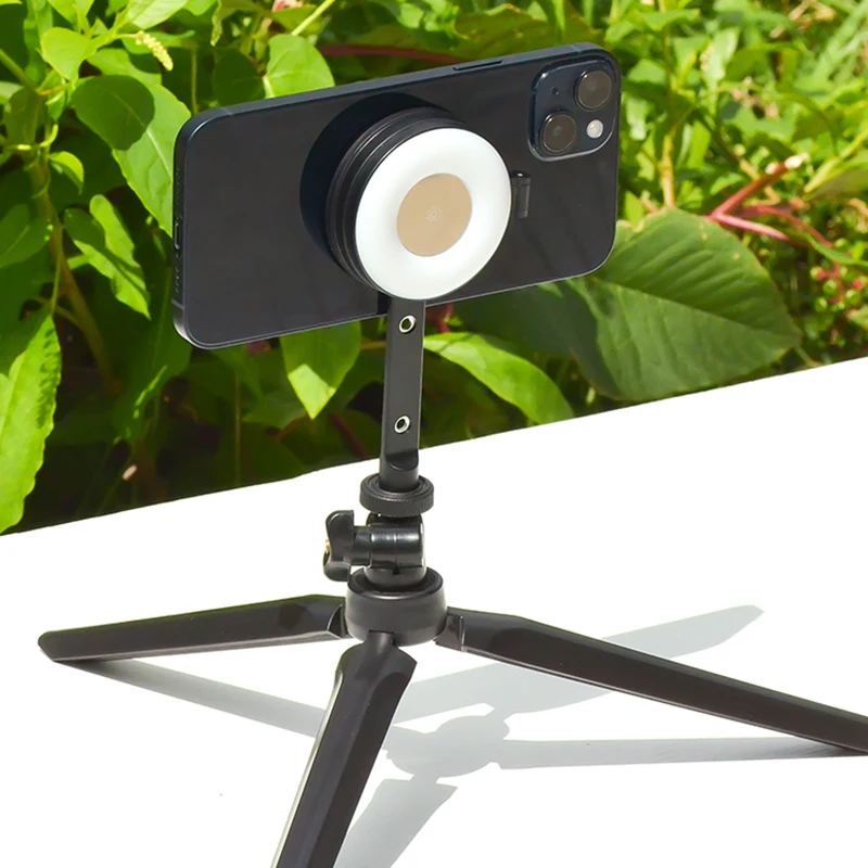 

Applicable Apple cell phone magnetic stand iPhone series live photo photography tripod accessories MagSafe base