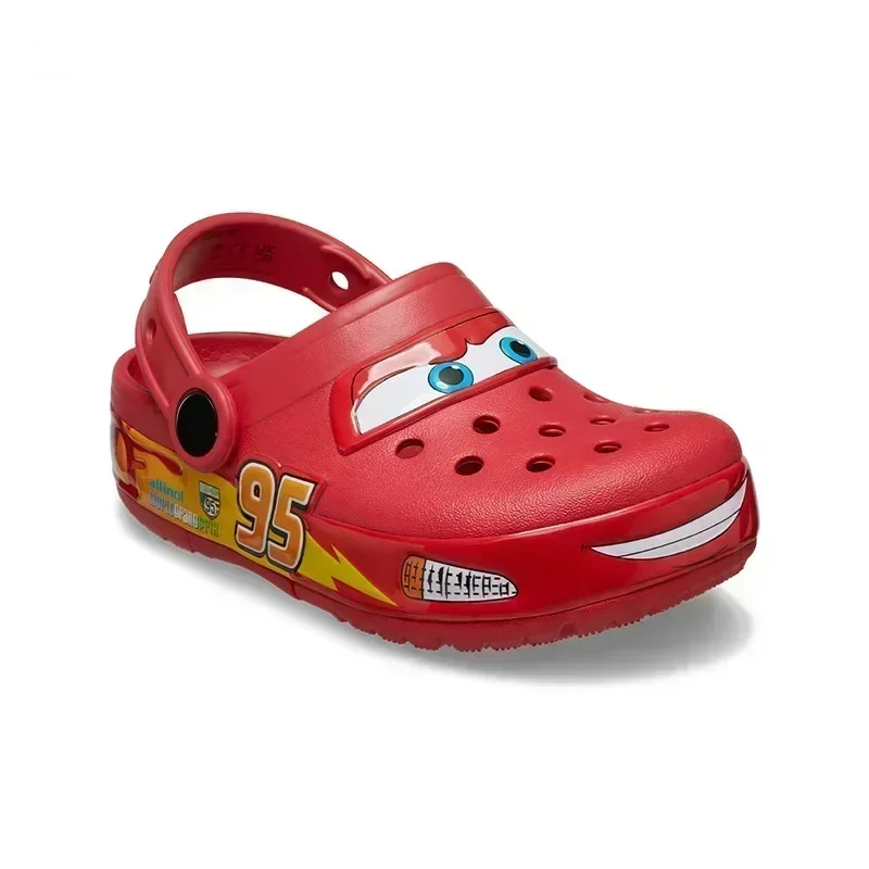 New Lightning Mcqueen Pixar Children Outdoor Beach Slippers Cartoon Anime Pool Anti-Slip No95 Car Waterproof Hole Sandals shoes