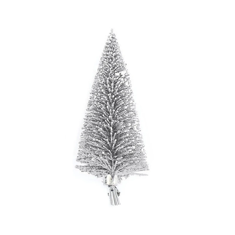 Mini Christmas Tree Artificial Christmas Tree with Clip Sisal Snow Tree for Tabletop Holiday Party Decorations