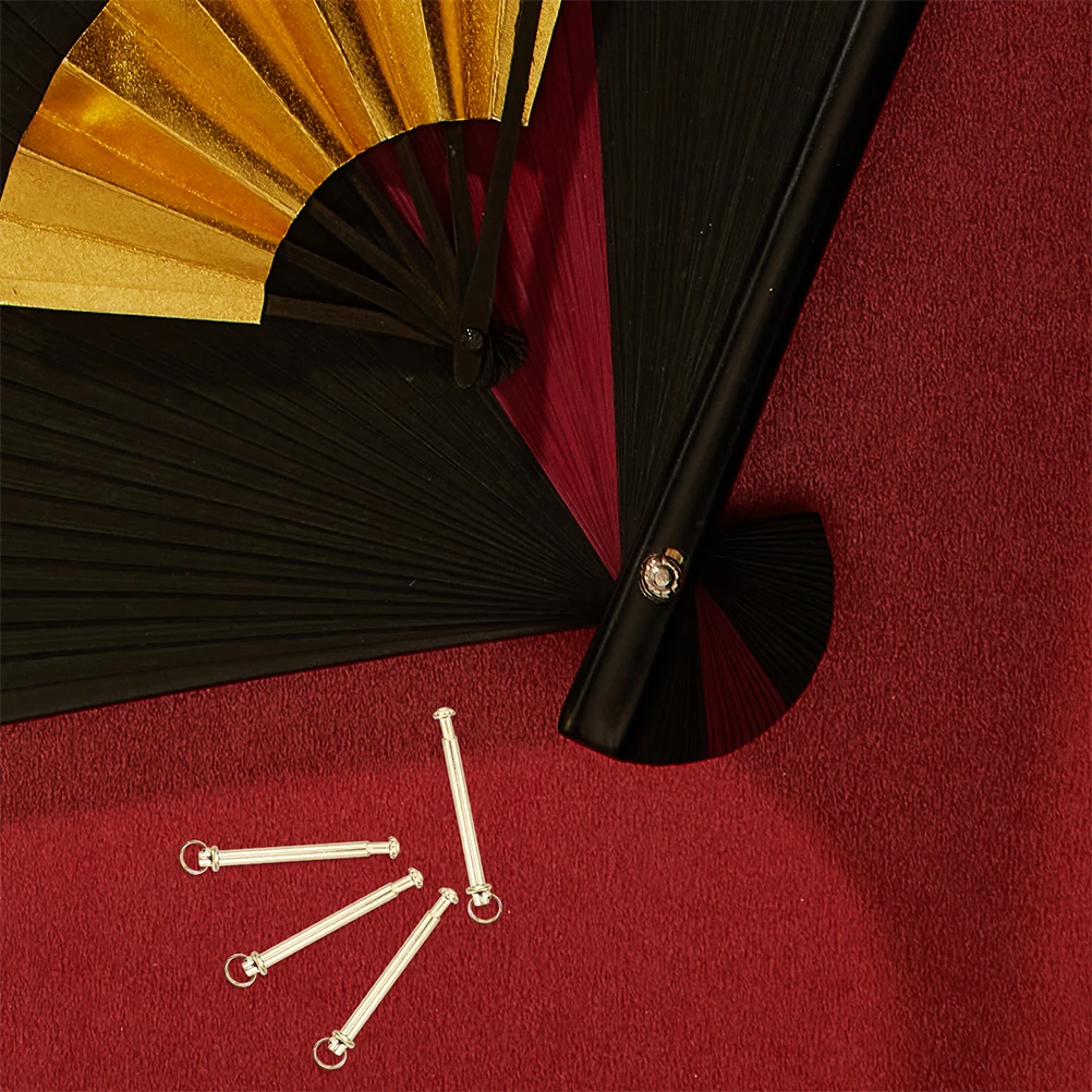 

10 Sets Fan Rivet Accessories Folding Fan Connector Pin Components Assembly Joint Hardware Iron Metal Plated Replacement