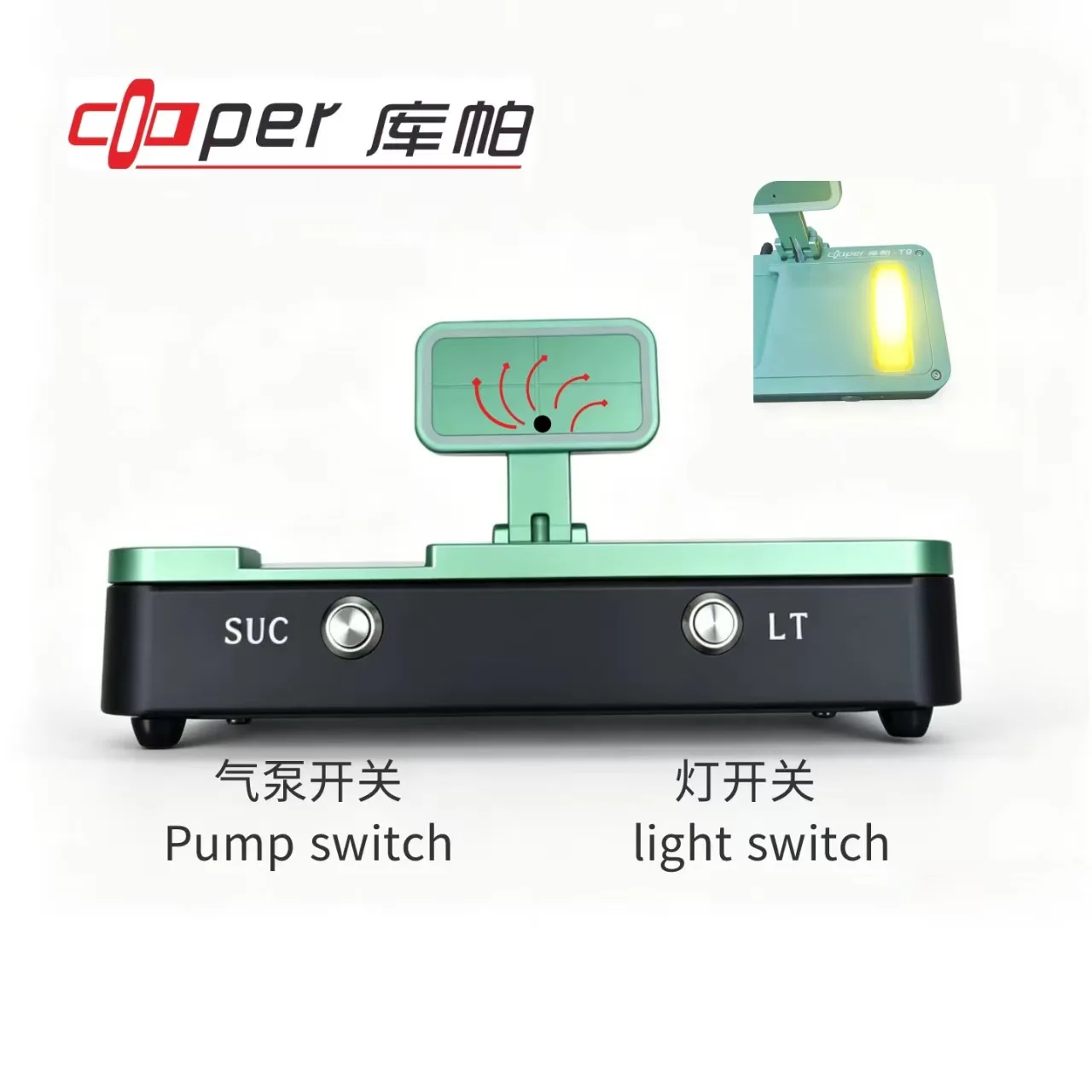 High-Precision Alignment Instrument T9 with Air Pump and Light for Phone Repair Screen Protector Alignment Application Tools