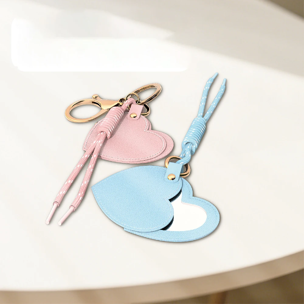 

Модный брелок с зеркалом, зеркальный брелок, брелок в форме сердца для женских ключей на День святого Валентина