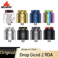 Original Hellvape Drop Dead 2 RDA Tank Vape Postless Building Deck Dual Coil 810 Drip Tip 24mm Electronic Cigarette Atomizer