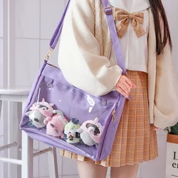 Ita torba dziewczyny styl Lolita piękne Crossbody na ramię Kawaii torba przezroczysta tornistry dla nastoletnich dziewcząt cukierki słodkie torby Itabag