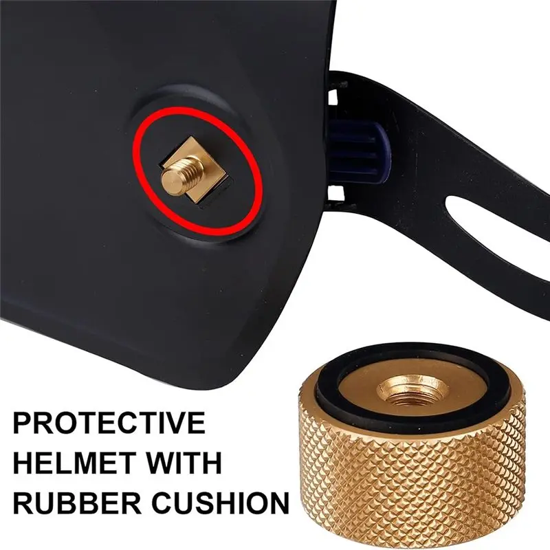 [A92P!】 2Pcs Welding Hood Helmet Fasteners Headgear Replacement Parts Accessories Screws Flip Hood Aluminum With Silicone Washer
