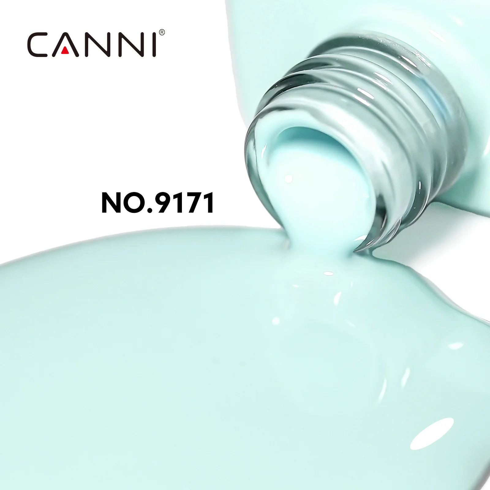CANNI 9ml Gel-Nagellack TPO/HEMA-FREI Sommer-Nägel Hellblau # 9171 Farb-Eleganz Damen Gel Soak-Off UV LED Semi-Permanent Gel – Detail 4