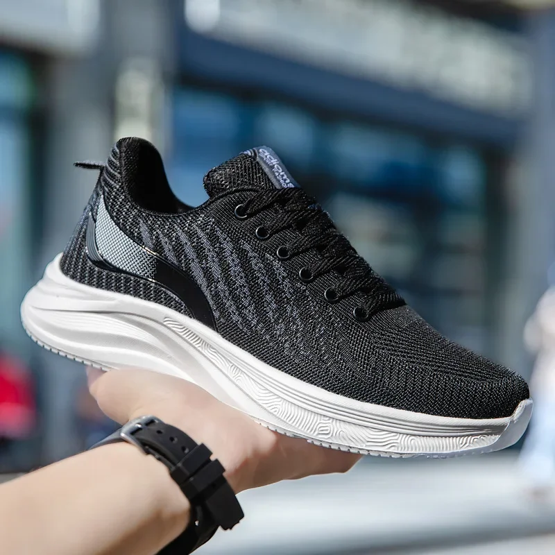 Luxury 2024 Latest Men's Mesh Breathable Morning Running Sneakers Fashion Versatile Super Lightweight Casual Shoes sneakers men