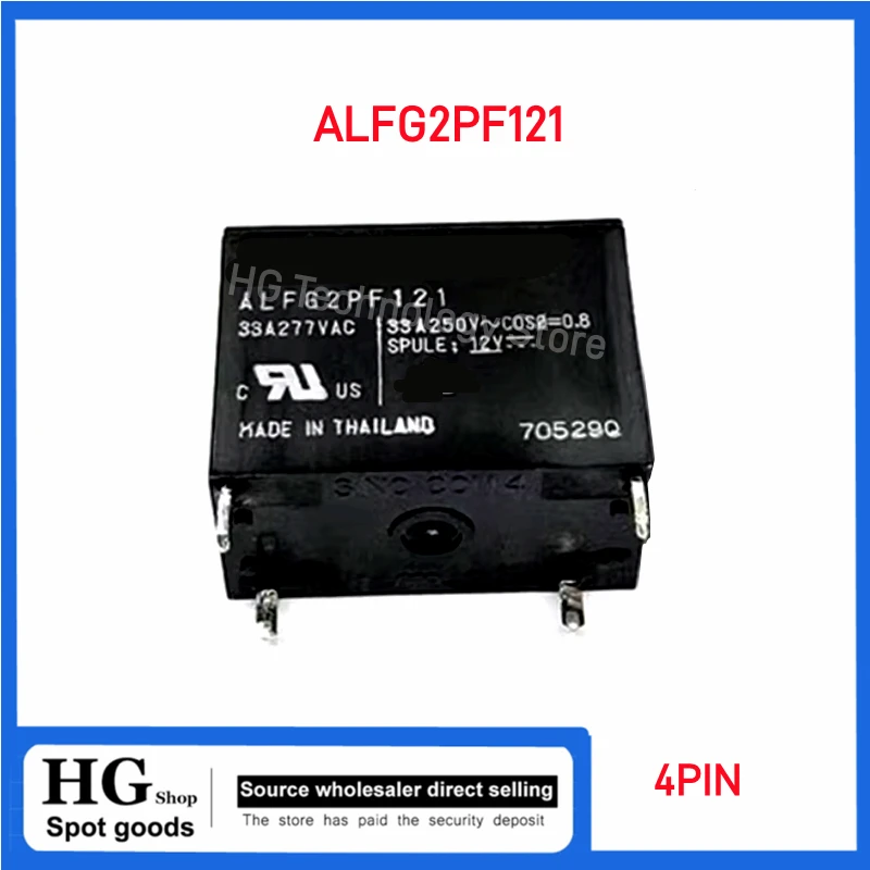 2PCS 5PCS/Lot Original and brand new   ALFG2PF121 12V 33A 12VDC 4-pin power relay
