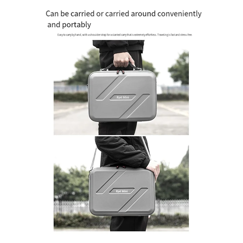 AAAEL-For DJI Ronin 4 Mini Handheld Stabilizer Travel Case Portable Shoulder Bag Carrying Handbag RS4 Mini Storage Case