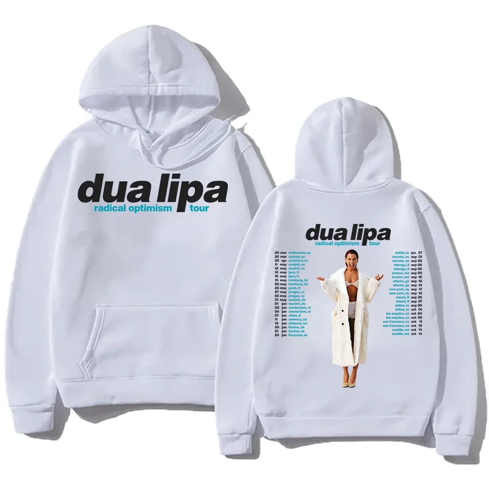 

Radical Optimism Tour Hoodies Dua-Lipa New Design Sweatshirts Popular Trends Unisex Pullovers High Street Loose Casual Clothing