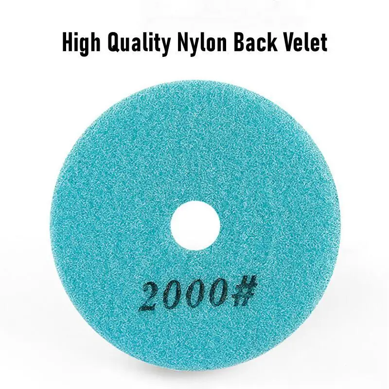 7 Stück 100mm/4 Zoll Verdickte Diamant-Bodenpolierpads, Harzgebundene Diamant-Betonschleifscheiben für Terrazzo-Stein-Renovierungspads – Detail 6
