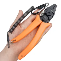 Crimpers for Fishing Crimping Pliers Crimping Tool with Wire Cutter Fishing Line Wire Rope Leader Crimp Loop Sleeve Fishing Gear