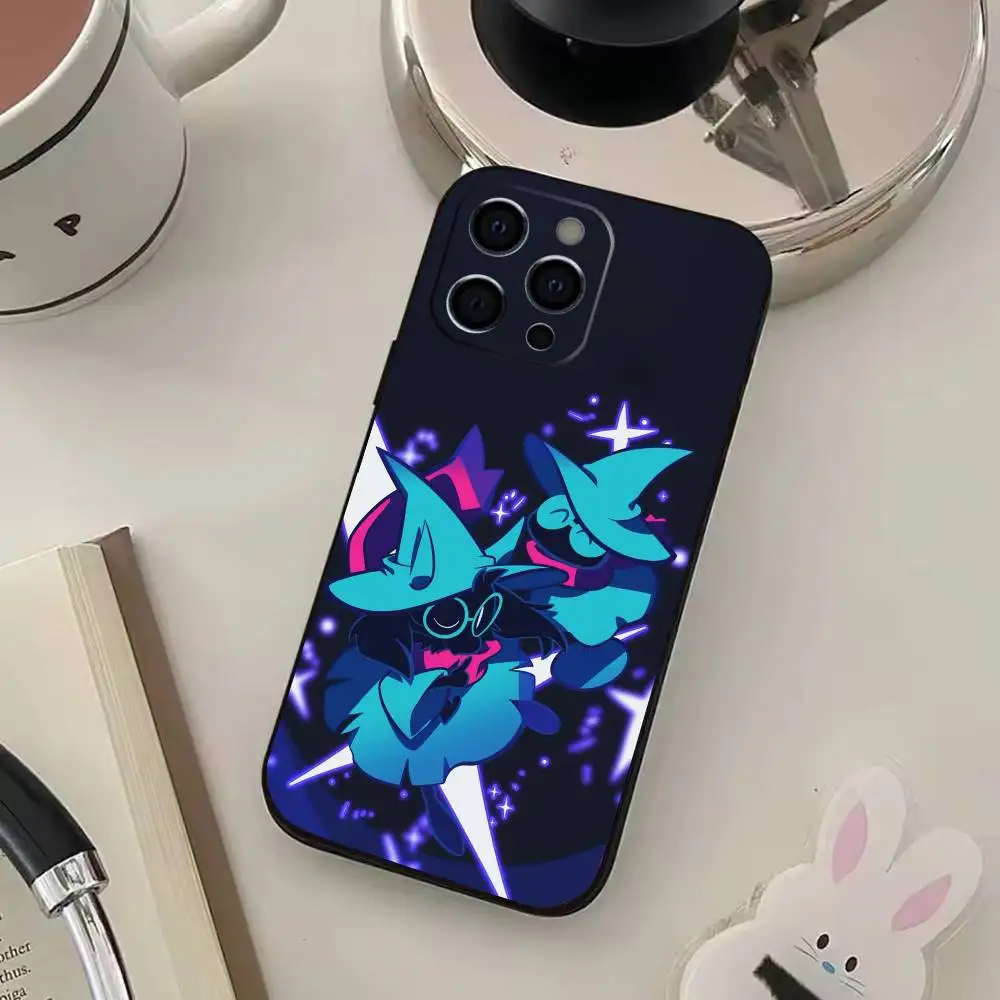 Funda de teléfono Games D-Deltarune R-Ralsei para IPhone 17,16,15,14,13,12,11,Plus,Pro,Max,Plus,XS,funda suave de silicona negra