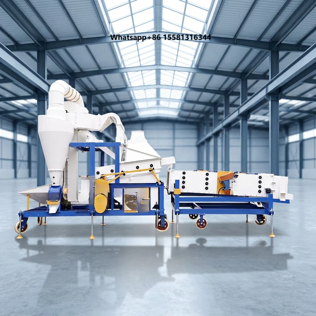 Best Grain Gravity Vibrating Separator Seed Cleaner with Gravity Table Hemp Sesame Seed Cleaner
