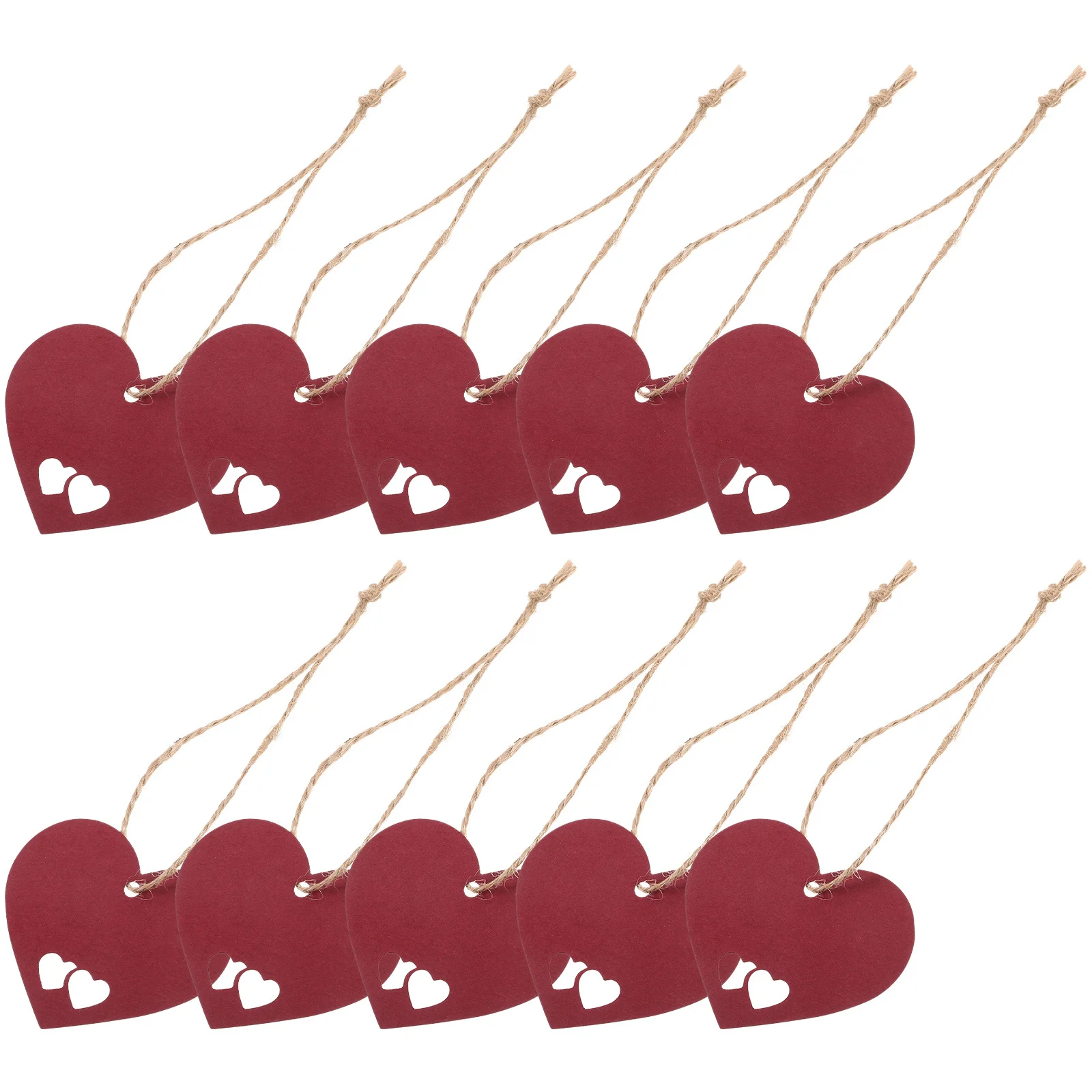 

1Set Heart Shaped Paper Tags Valentine Gift Hanging Craft Decorative Small Tags for DIY Wedding Name Cards Bookmarks Festival