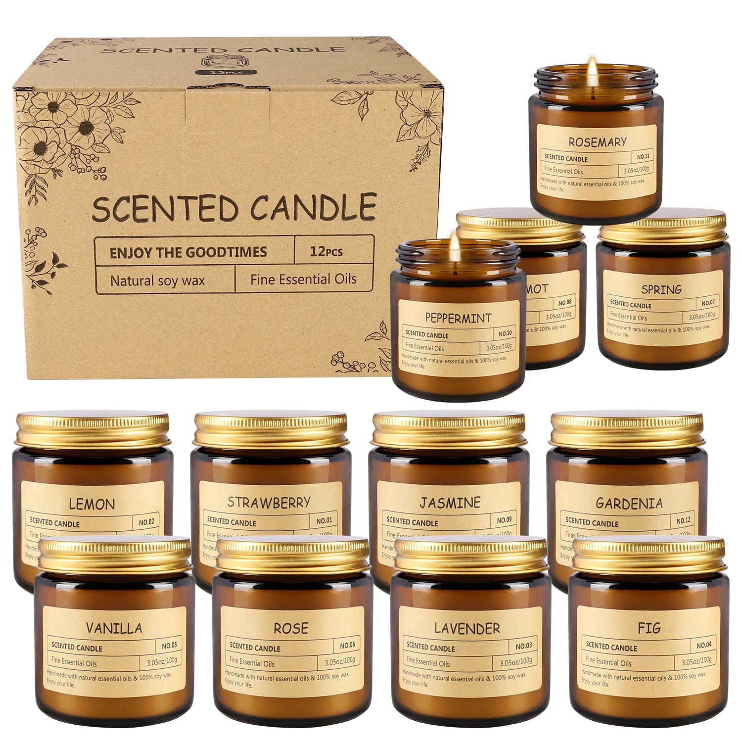 12 sachet scented candles with – Candle Sachet Bewertung und Preis
