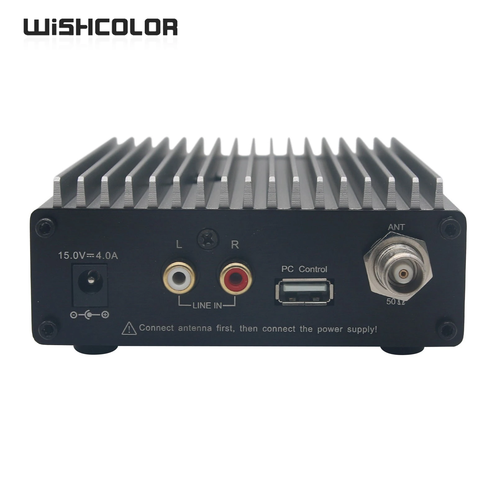 Wishcolor CZE-15B 0.3-15W Adjustable Stereo FM Transmitter PC Control Wireless Radio + Power Adapter + Antenna