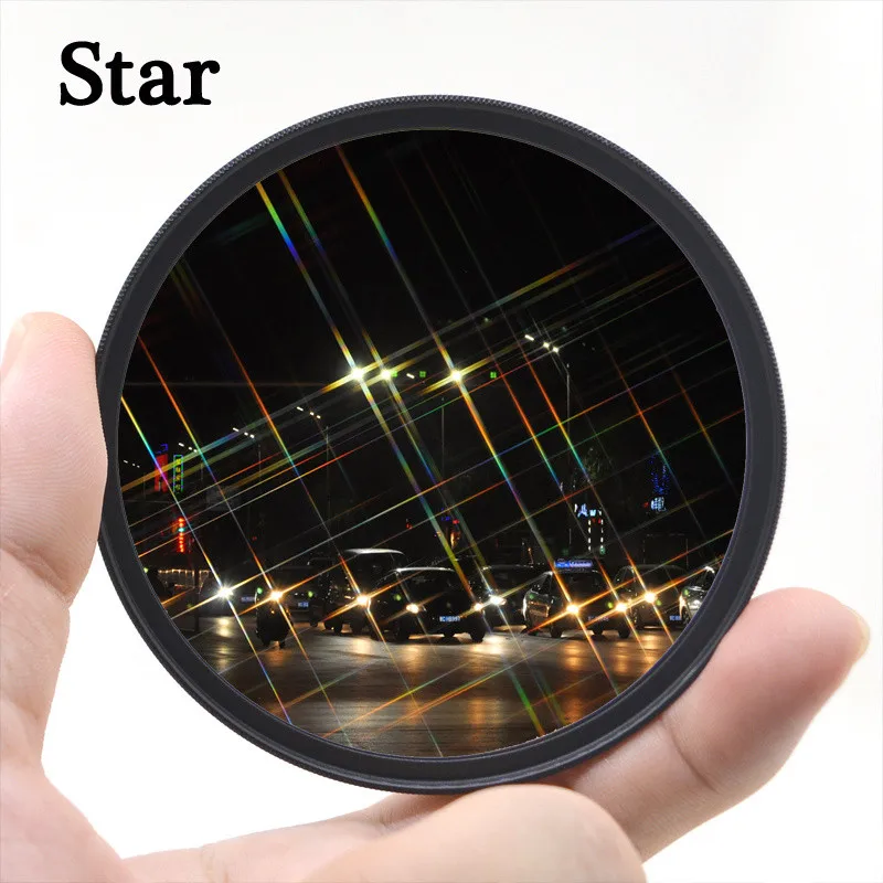 KnightX Star Line lens filter 67mm Star 4 6 8 49 52 55 58 62 67 72 77 MM Camera Filter for Canon Nikon Sony DSLR